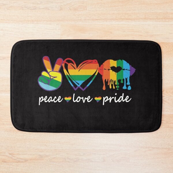 Item preview, Peace Love Pride Lip Drip LGBT 2021 designed and sold by anthonybarr1205.