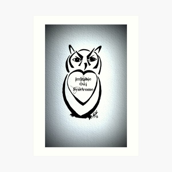 Irritable Owl Syndrome Art Print