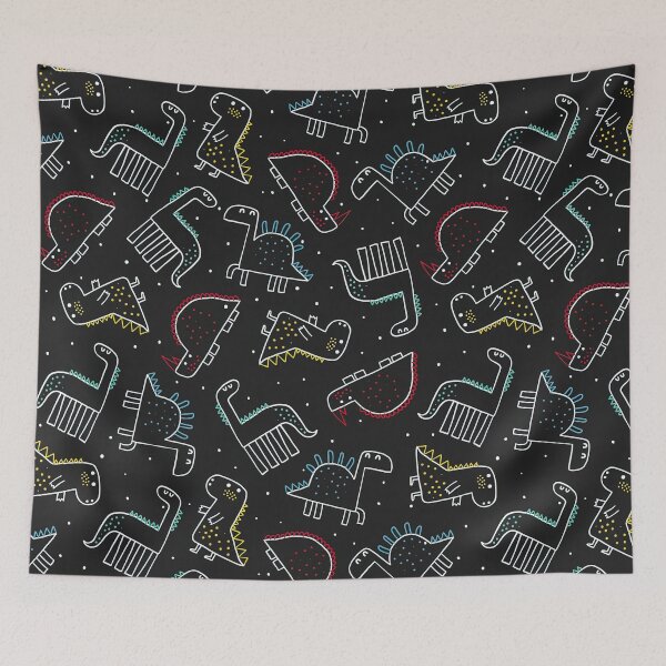 Item preview, Lin Drawing, Outline, Dinosaur Seamless Pattern, Dinosaur Seamless Pattern Design designed and sold by graphic-genie.