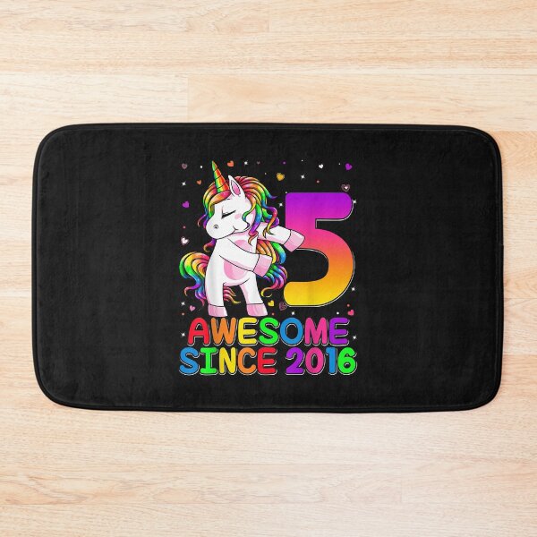 Item preview, 5 Years Old Unicorn Flossing 5th Birthday Girl Unicorn Party designed and sold by Oscar123412.
