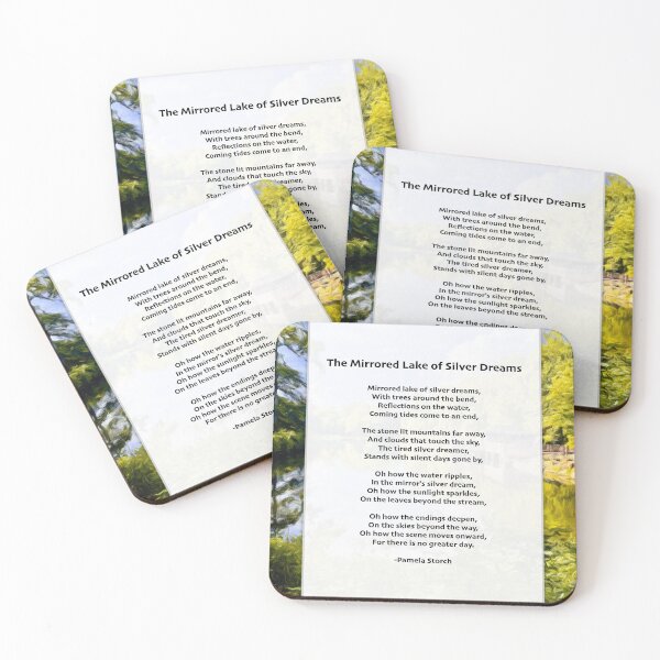 Item preview, The Mirrored Lake of Silver Dreams Poem designed and sold by Pamela Storch.
