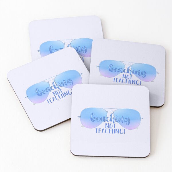 Item preview, Beaching Not Teaching! Blue (on Lt. Purple) designed and sold by PawsitiveMum.
