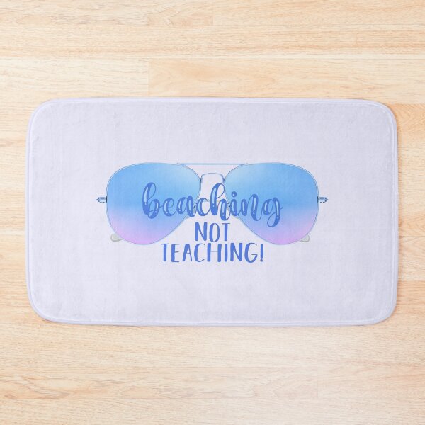 Item preview, Beaching Not Teaching! Blue (on Lt. Purple) designed and sold by PawsitiveMum.