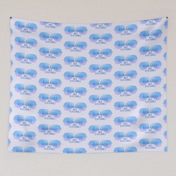 Item preview, Beaching Not Teaching! Blue (on Lt. Purple) designed and sold by PawsitiveMum.