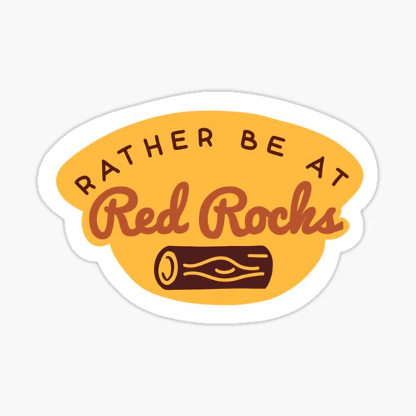 Red rocks, rocks! Sticker