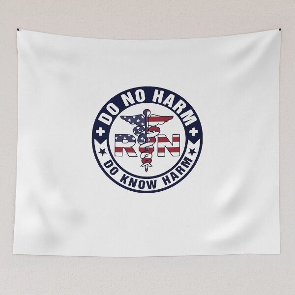Item preview, Registered Nurse Do No Harm American Flag designed and sold by Florian-1.