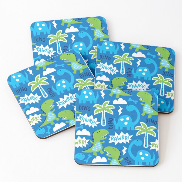 Item preview, Childish Dinosaur Seamless Pattern, Dinosaur Seamless Pattern Design designed and sold by graphic-genie.