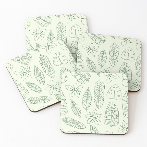 Item preview, Green Leaf Tropical Spring Summer Pattern designed and sold by travellb.