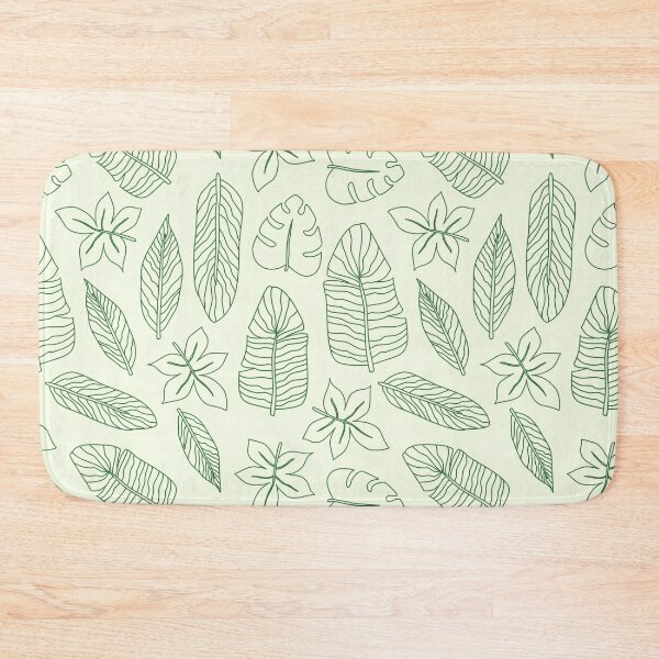 Item preview, Green Leaf Tropical Spring Summer Pattern designed and sold by travellb.