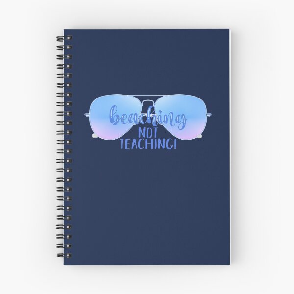 Item preview, Beaching Not Teaching! Blue (on Navy) designed and sold by PawsitiveMum.