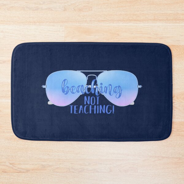 Item preview, Beaching Not Teaching! Blue (on Navy) designed and sold by PawsitiveMum.