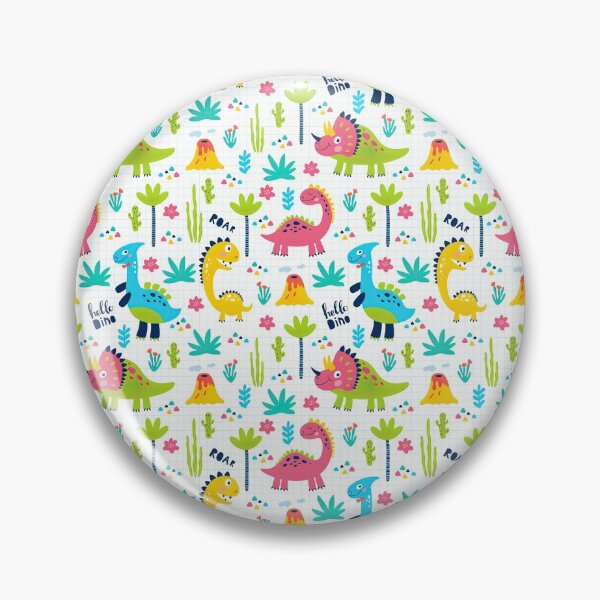 Item preview, Colorful Dinosaur Seamless Pattern, Dinosaur Seamless Pattern Design designed and sold by graphic-genie.