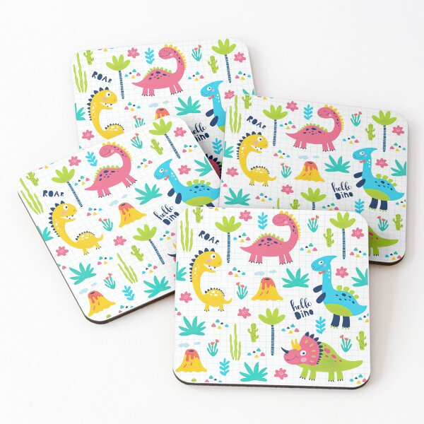 Item preview, Colorful Dinosaur Seamless Pattern, Dinosaur Seamless Pattern Design designed and sold by graphic-genie.