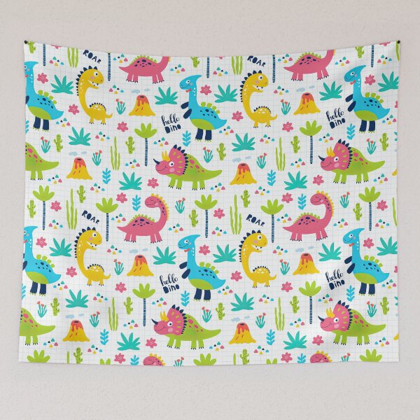 Item preview, Colorful Dinosaur Seamless Pattern, Dinosaur Seamless Pattern Design designed and sold by graphic-genie.