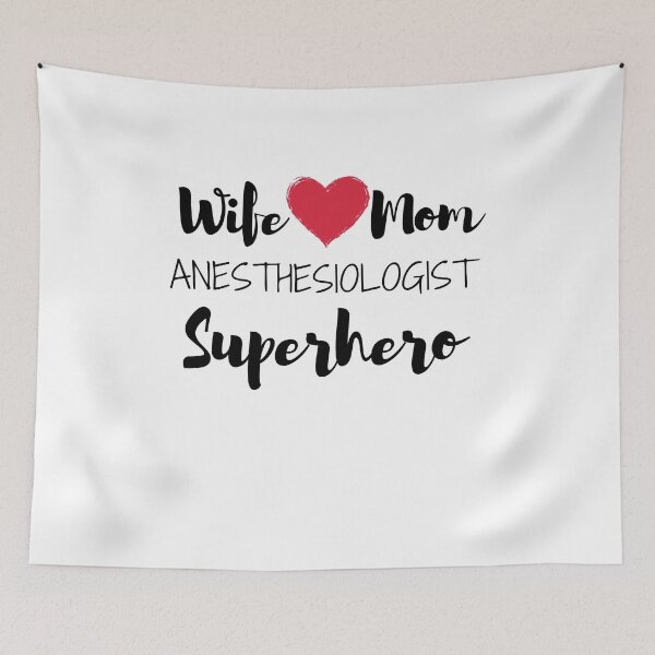 Item preview, wife mom Anesthesiologist superhero designed and sold by ThebestArtshop.