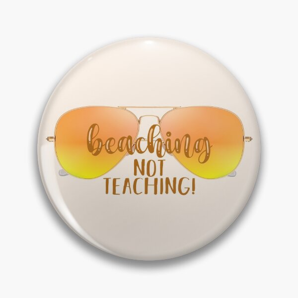 Item preview, Beaching Not Teaching! Yellow (on Lt. Orange) designed and sold by PawsitiveMum.