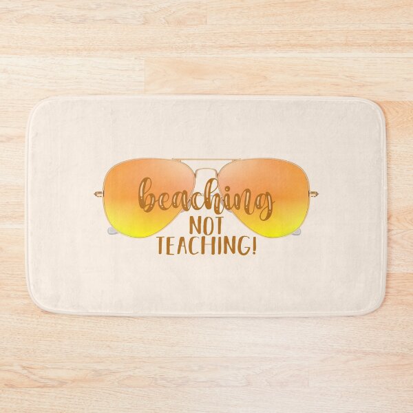 Item preview, Beaching Not Teaching! Yellow (on Lt. Orange) designed and sold by PawsitiveMum.