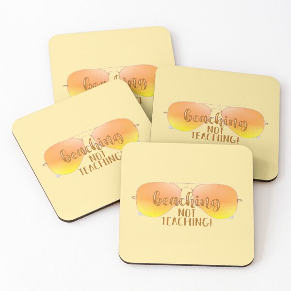 Item preview, Beaching Not Teaching! Yellow (on Yellow) designed and sold by PawsitiveMum.