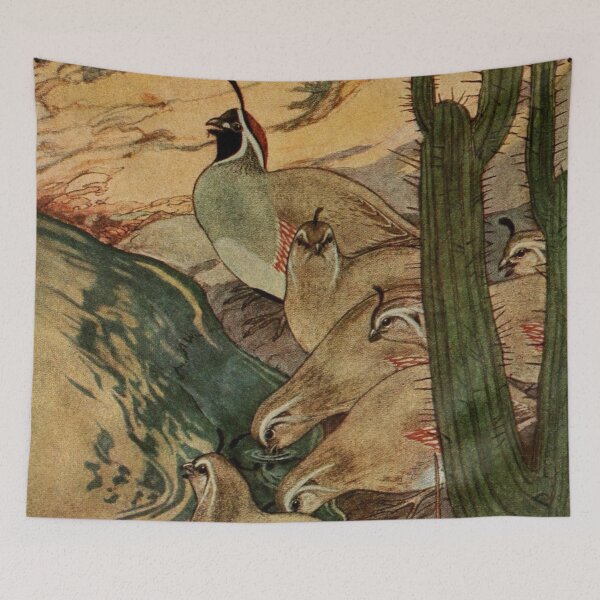 Item preview, The Quails of Mesquite Canyon designed and sold by laguitan10.