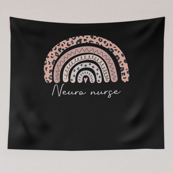 Item preview, Neuro Nurse Neurologist Leopard Rainbow Neuroscience Nursing Gift  designed and sold by mchargue12.