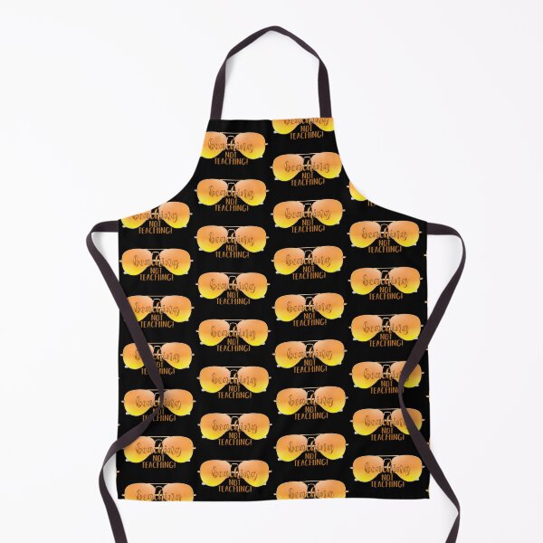 Item preview, Beaching Not Teaching! Yellow (on Black) designed and sold by PawsitiveMum.