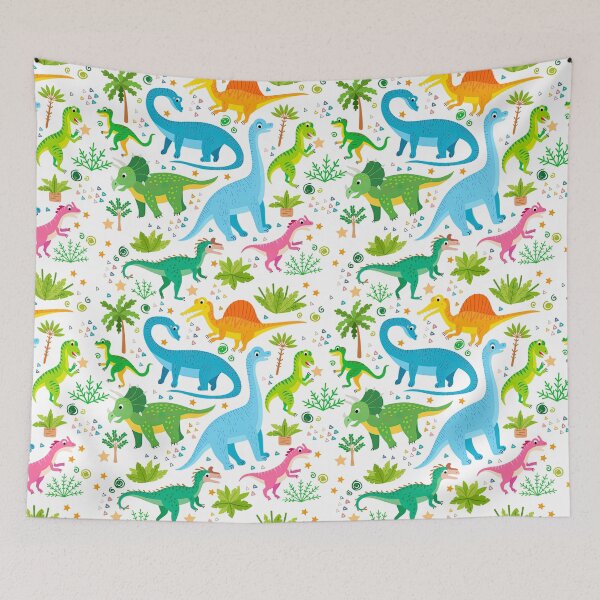 Item preview, Colorful Dinosaur Seamless Pattern, Dinosaur Seamless Pattern Design designed and sold by graphic-genie.