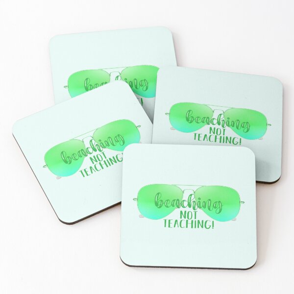 Item preview, Beaching Not Teaching! Green (on Lt. Green) designed and sold by PawsitiveMum.