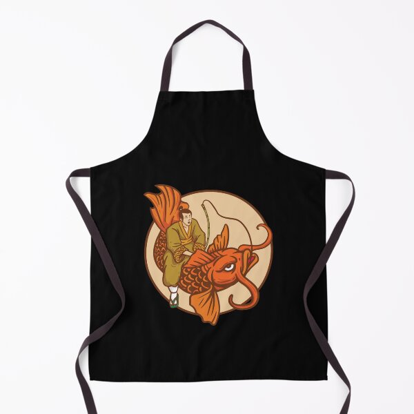 Item preview, Samurai Japanese carp goldfish koi orange fish Ying Yang koi designed and sold by FalkDania.