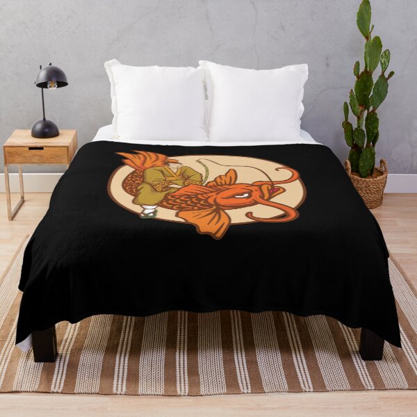 Item preview, Samurai Japanese carp goldfish koi orange fish Ying Yang koi designed and sold by FalkDania.