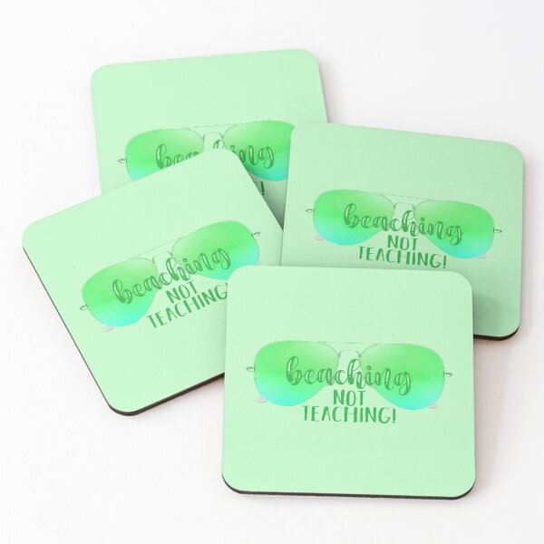 Item preview, Beaching Not Teaching! Green (on Green) designed and sold by PawsitiveMum.