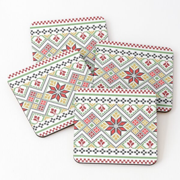 Item preview, Palestine Traditional Design Thob Clothes Pattern Palestinian Jordanian Lebanese Syrian Folklore Embroidery heritage designed and sold by Dr.YesOrNo.