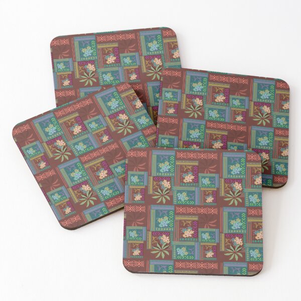 Item preview, Hawaiian - Samoan Green Art Board Patchwork designed and sold by sunnthreads.