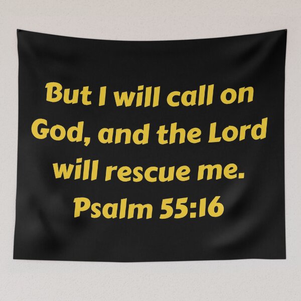 Item preview, Bible Verse Psalm 55:16 designed and sold by Prayingwarrior.
