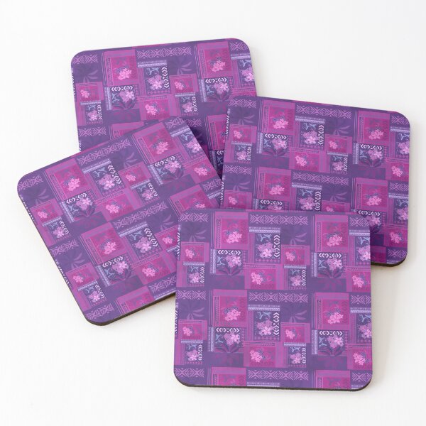 Item preview, Hawaiian - Samoan Violet Art Board Patchwork designed and sold by sunnthreads.