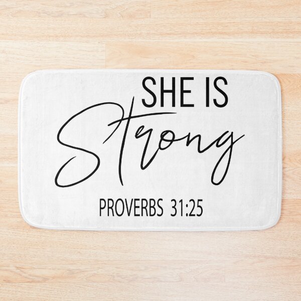 Item preview, Christian Quote - She Is Strong designed and sold by ChristianLife.