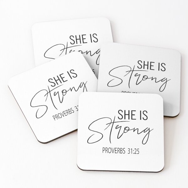 Item preview, Christian Quote - She Is Strong designed and sold by ChristianLife.