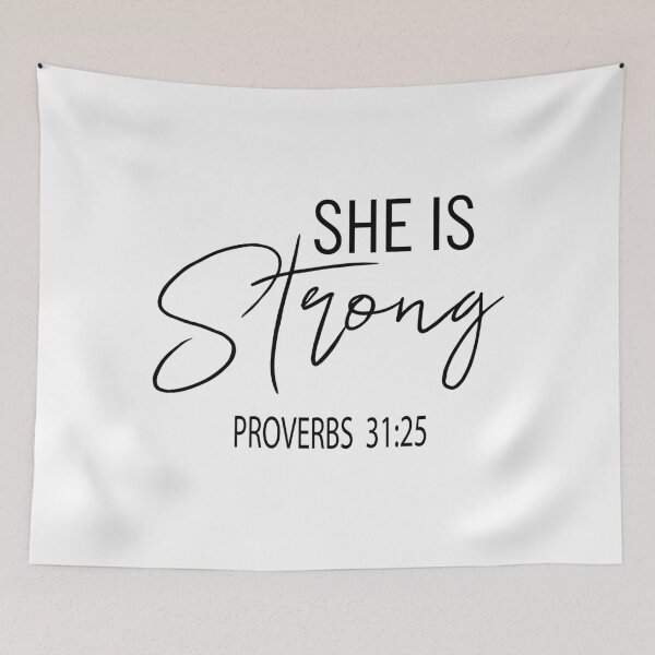 Item preview, Christian Quote - She Is Strong designed and sold by ChristianLife.