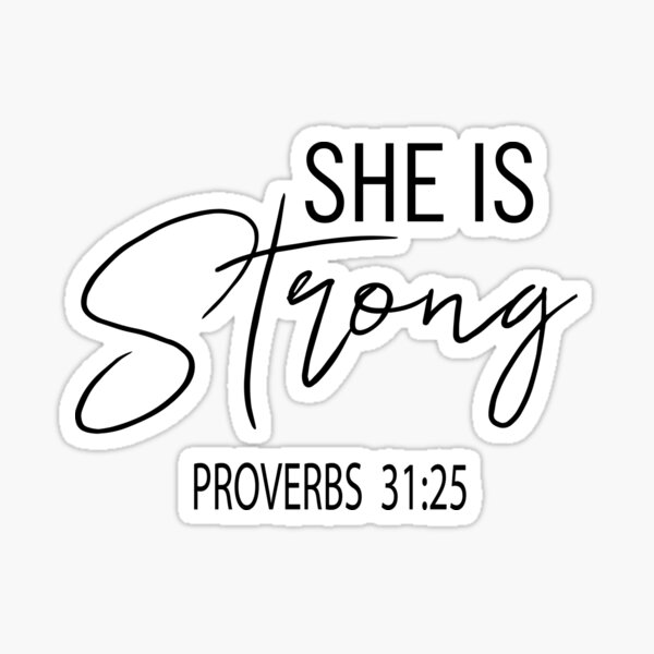 Item preview, Christian Quote - She Is Strong designed and sold by ChristianLife.