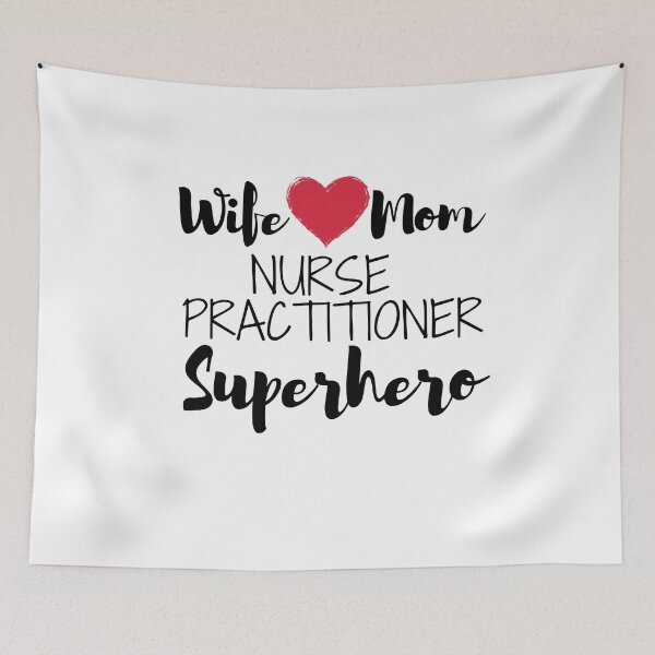 Item preview, wife mom Nurse Practitioner superhero designed and sold by ThebestArtshop.