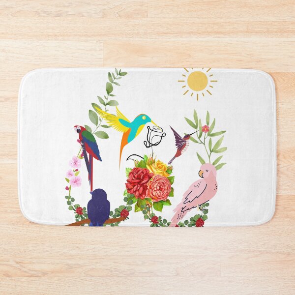 Item preview, floral Graphic Tee flower and birds  designed and sold by JOY STORE 45.