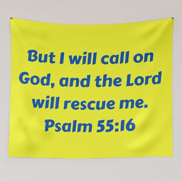 Item preview, Bible Verse Psalm 55:16 designed and sold by Prayingwarrior.