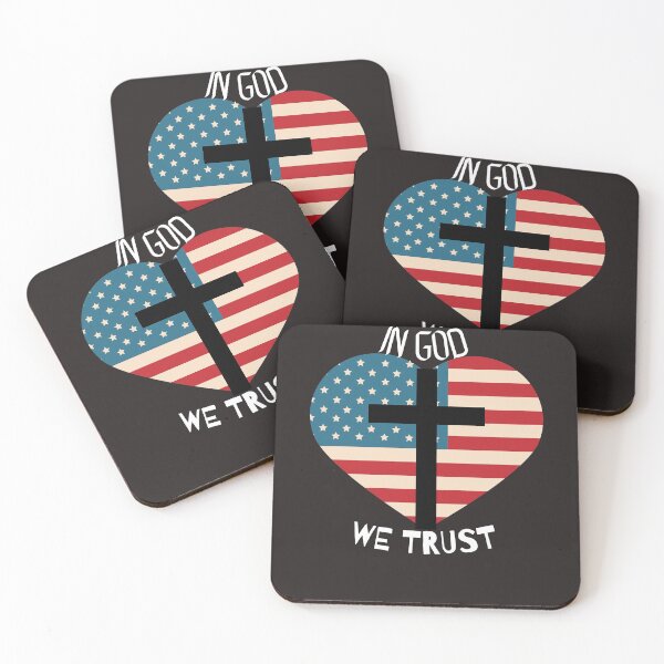 Item preview, In God We Trust Heart 4th of July Patriotic Flag Christian T-Shirt designed and sold by SukanyaShop.