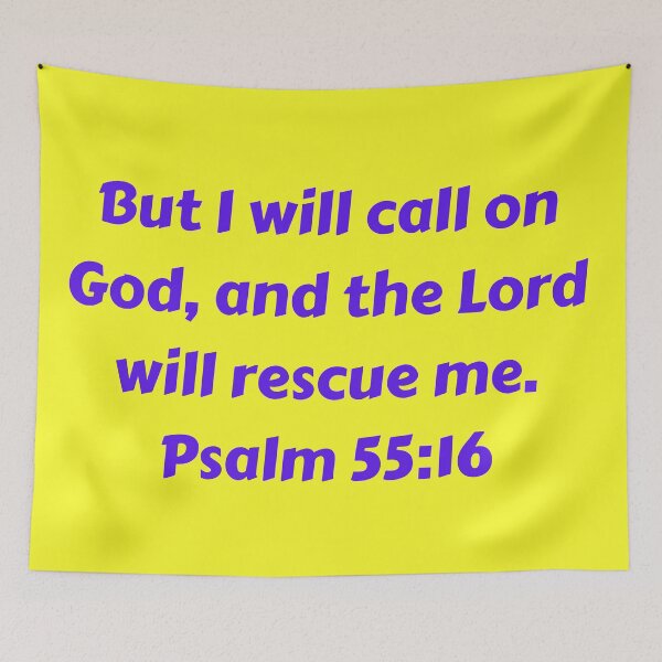 Item preview, Bible Verse Psalm 55:16 designed and sold by Prayingwarrior.