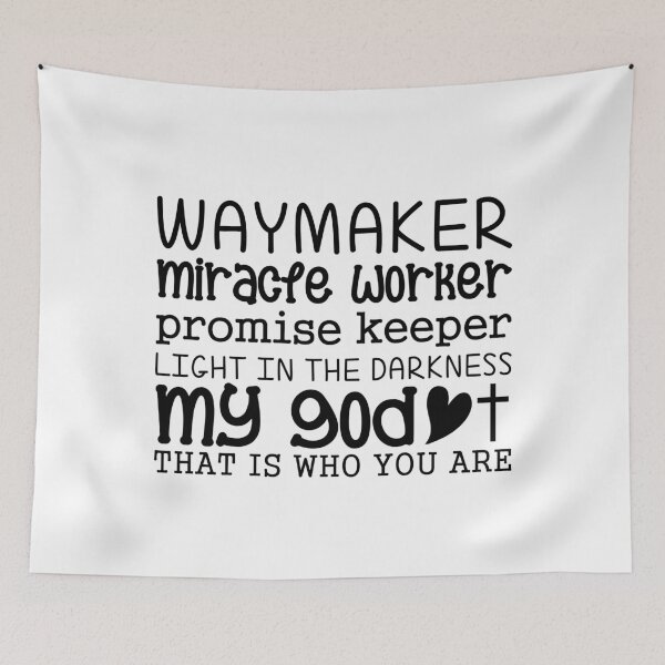 Item preview, Christian Quote - Waymaker Miracle Worker designed and sold by ChristianLife.