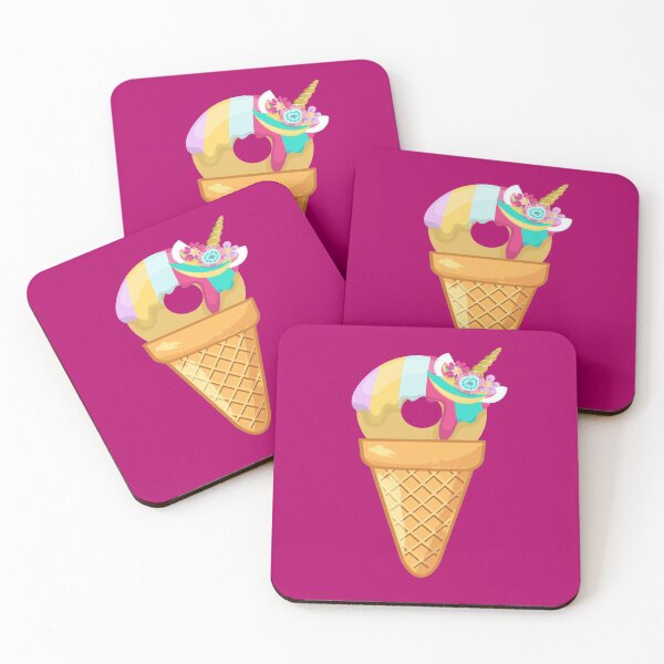 Item preview,  THE ENTIRE SWEET FOOD COLLECTION - UNICORN DONUT  ICE CREAM - funny ice cream designs   designed and sold by Iskybibblle.