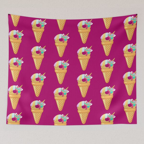 Item preview,  THE ENTIRE SWEET FOOD COLLECTION - UNICORN DONUT  ICE CREAM - funny ice cream designs   designed and sold by Iskybibblle.