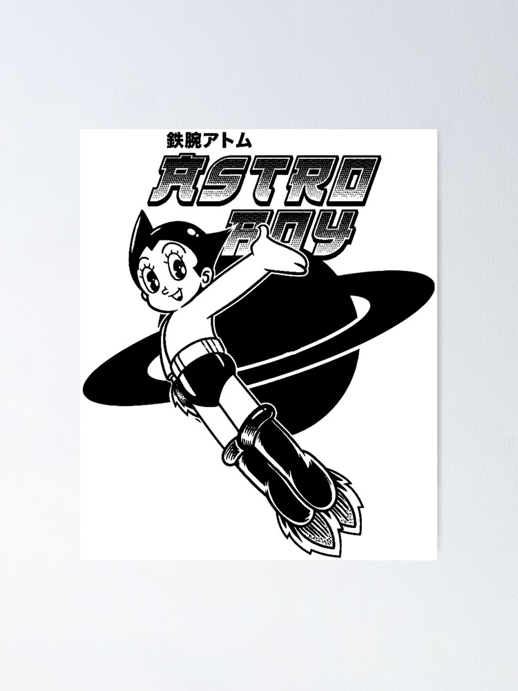 Astro Boy Black And White Poster By Herresteven Redbubble