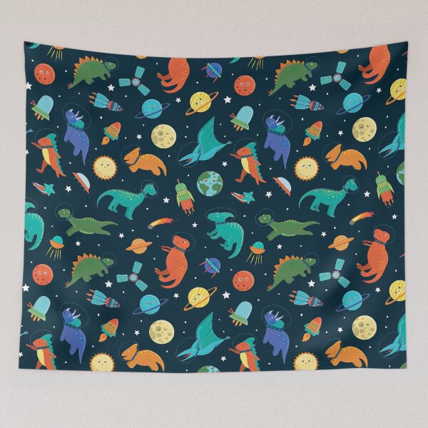 Item preview, Astro Dinosaur Seamless Pattern, Dinosaur Seamless Pattern Design designed and sold by graphic-genie.