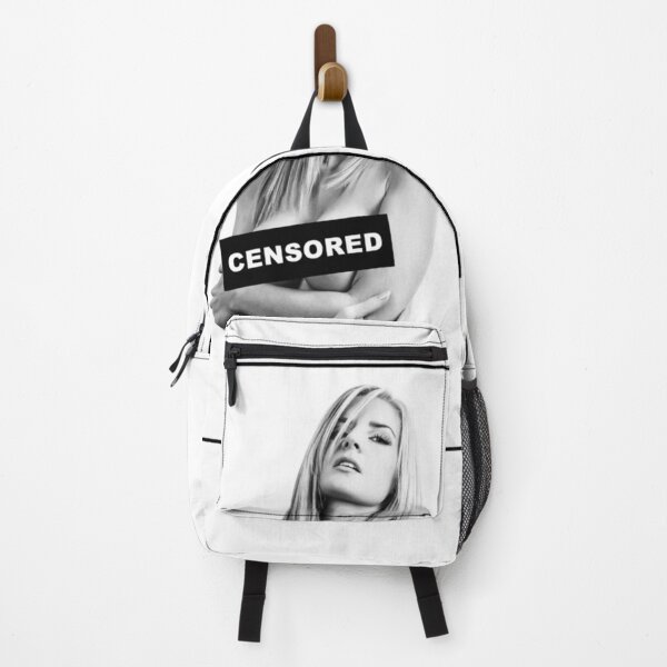 Item preview, Hot Girl on T shirt - Busty Nude Topless Blonde Woman "Censored" in Black & White Esse designed and sold by EckhardtBusch.