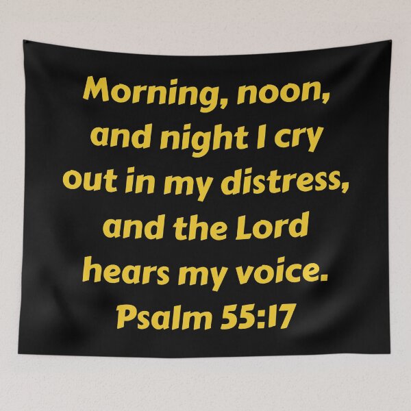 Item preview, Bible Verse Psalm 55:17 designed and sold by Prayingwarrior.